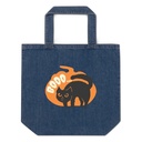 Boo - Scay Cute Cat Organic Denim Tote Bag