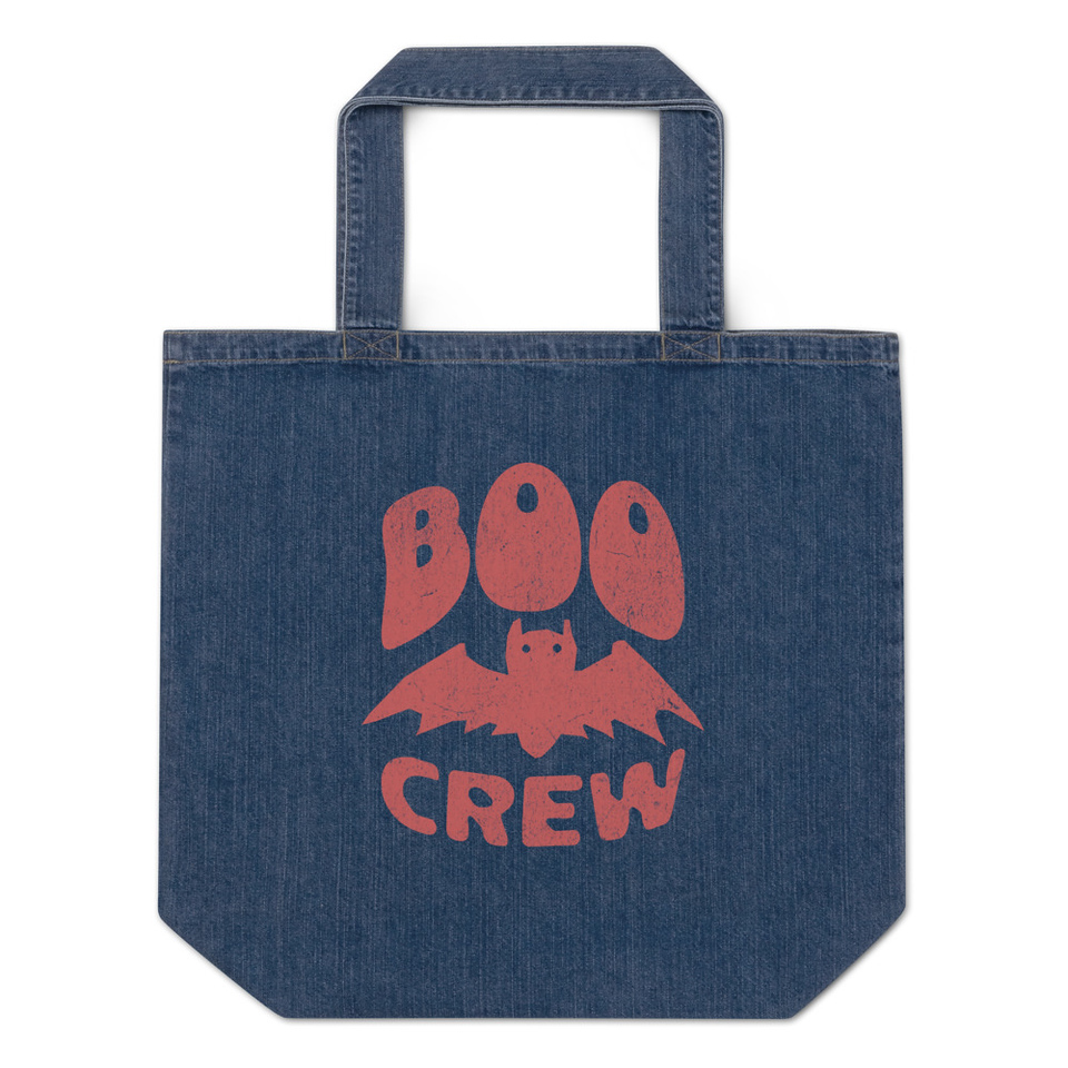 Boo Crew Organic Denim Tote Bag