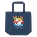Born to Surf - But Forced to Work Organic Denim Tote Bag