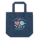 BOUND BY LOVE Organic Denim Tote Bag