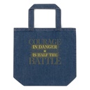 Brave Soldier Organic Denim Tote Bag
