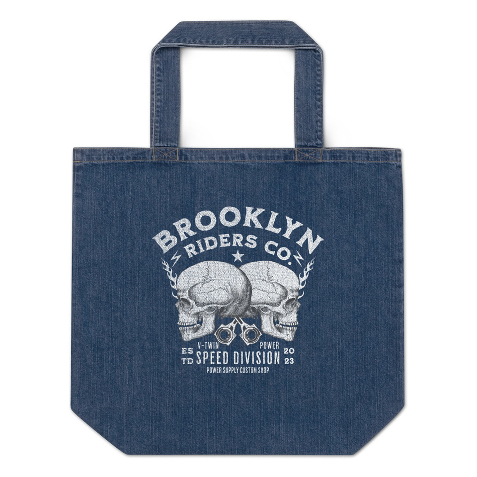 BROOKLYN NEWYOR RIDERS CO Organic Denim Tote Bag