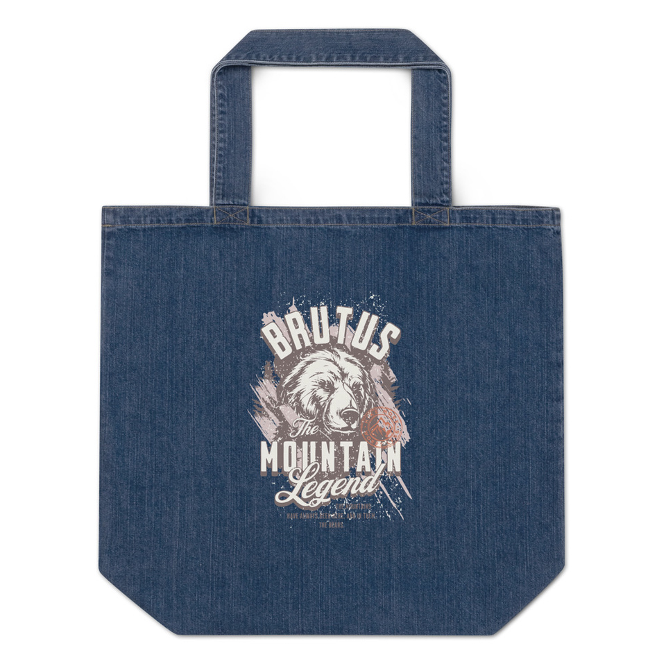 Brutus Mountain Legend Organic Denim Tote Bag
