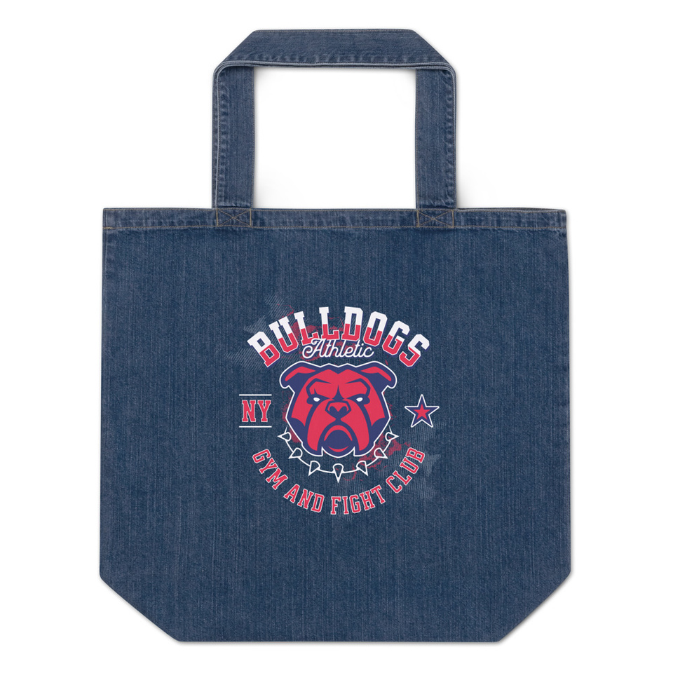 Bulldogs Athletic - Sports Apparel Organic Denim Tote Bag