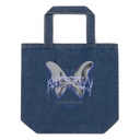 Butterfly Organic Denim Tote Bag
