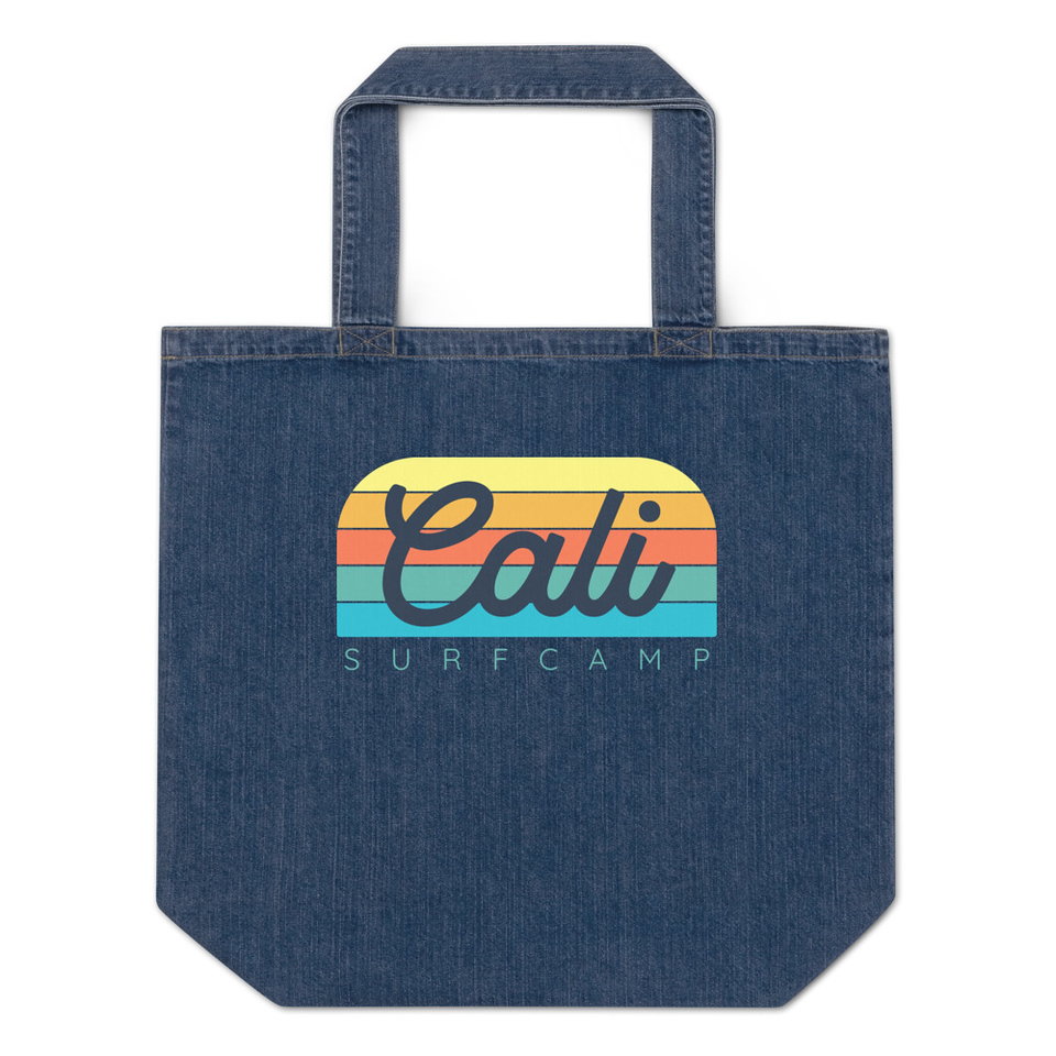 Cali Surf Camp - Outdoor Organic Denim Tote Bag