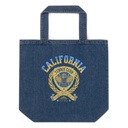 CALIFORNIA TENNIS PROFESSIONALS Organic Denim Tote Bag