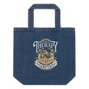 Camping Emblem Organic Denim Tote Bag