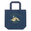 Camping Gear Organic Denim Tote Bag