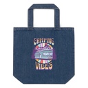 Camping Vibes Organic Denim Tote Bag