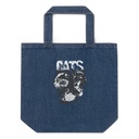 Cats Organic Denim Tote Bag