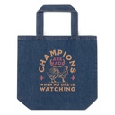 Champions Are Made When No One Is Watching - Sports Organic Denim Tote Bag