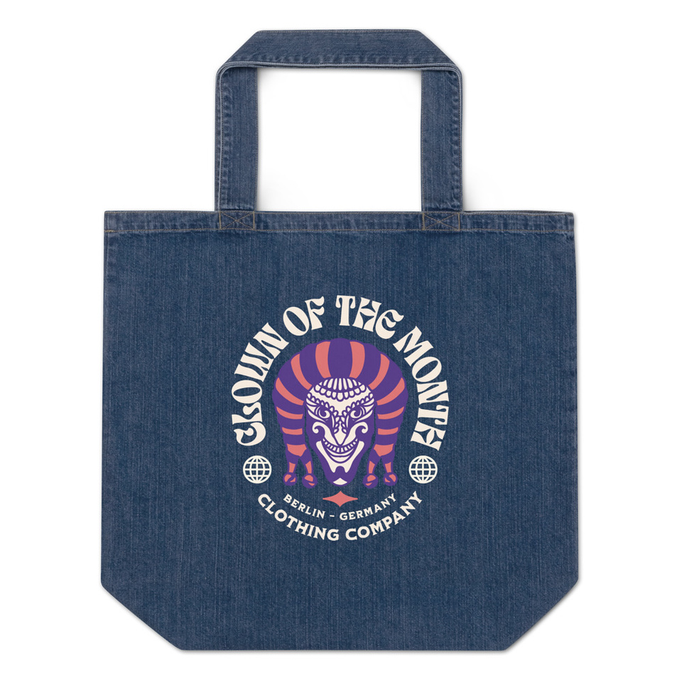 Clown of the Month Organic Denim Tote Bag