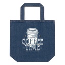 Coffee Time Organic Denim Tote Bag