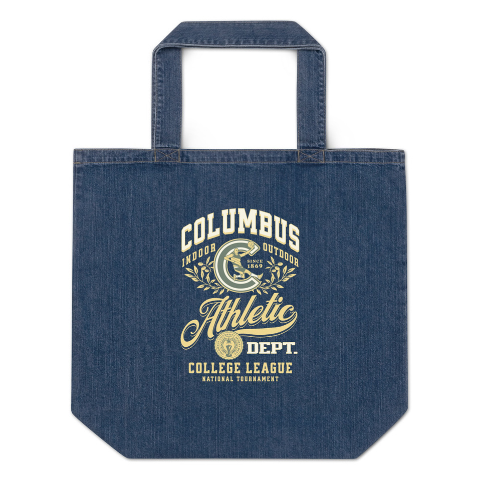 Columbus Athletic Organic Denim Tote Bag
