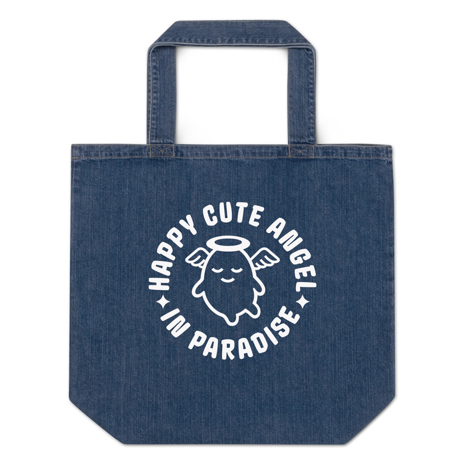 Cute Angel - Wings Organic Denim Tote Bag
