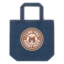 Cute Bear - AI Organic Denim Tote Bag