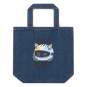 Cute Cat - AI Organic Denim Tote Bag