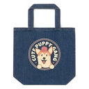 Cute Puppy Gang - Corgi Organic Denim Tote Bag