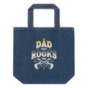 Dad That Rocks You - Electric Guitar Organic Denim Tote Bag
