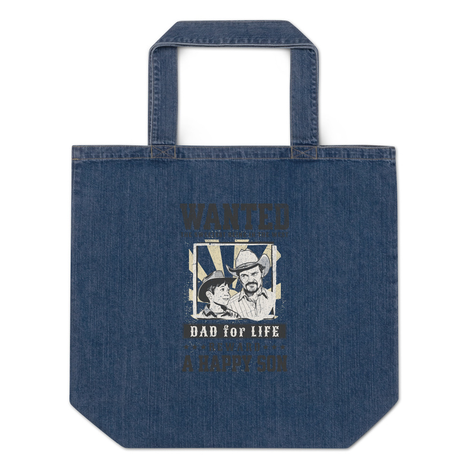 Dad Wanted Organic Denim Tote Bag