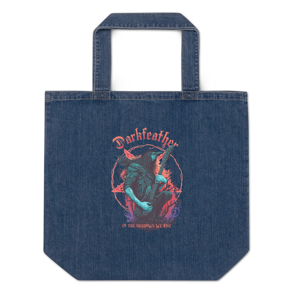 DARKFEATHER Organic Denim Tote Bag