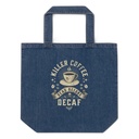 DEAD BEFORE DECAF Organic Denim Tote Bag