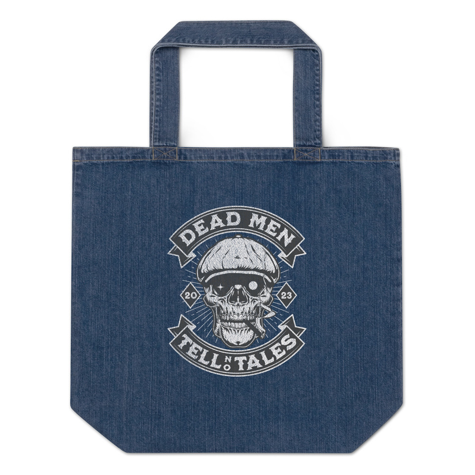 DEAD MEN TELL NO TALES Organic Denim Tote Bag
