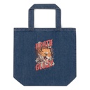 Death or Glory - Fierce Animal Organic Denim Tote Bag