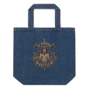 Defend us in battle - Knight with sword Organic Denim Tote Bag