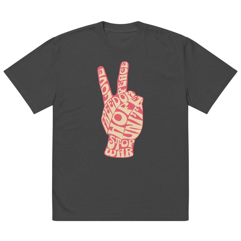 60s challenge Oversized Faded T-Shirt