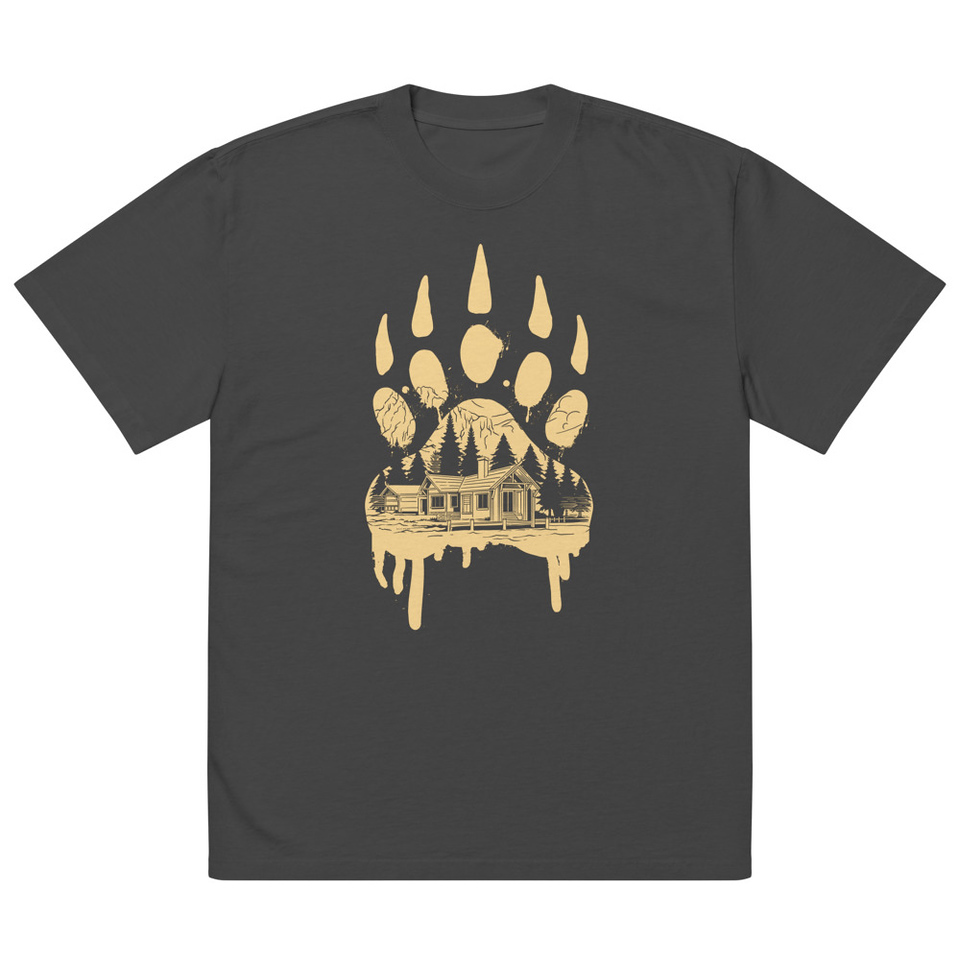 A Beary Good Home Oversized Faded T-Shirt