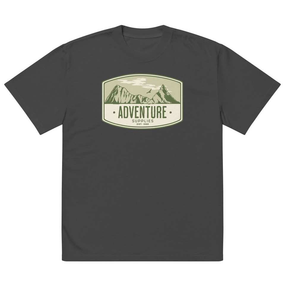 Adventure Supplies - Mountain Oversized Faded T-Shirt