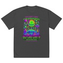 Alien Invasion Oversized Faded T-Shirt