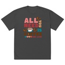All You Need Is Coffee Oversized Faded T-Shirt