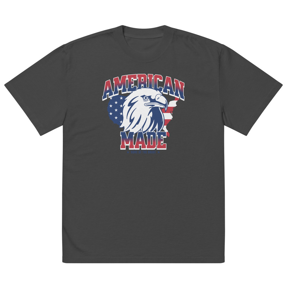 American Made Oversized Faded T-Shirt