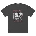 Anime Celebrity Girl - Japanese Cyber Streetwear Oversized Faded T-Shirt