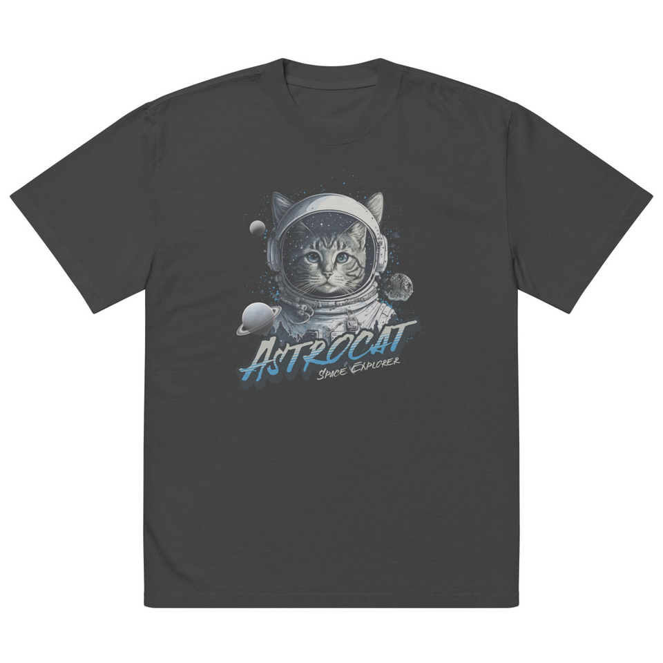 Astrocat Oversized Faded T-Shirt