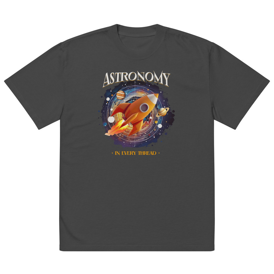 Astronomy in Every Thread Oversized Faded T-Shirt