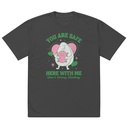 Avo Love - Typographic Cartoon Streetwear Oversized Faded T-Shirt