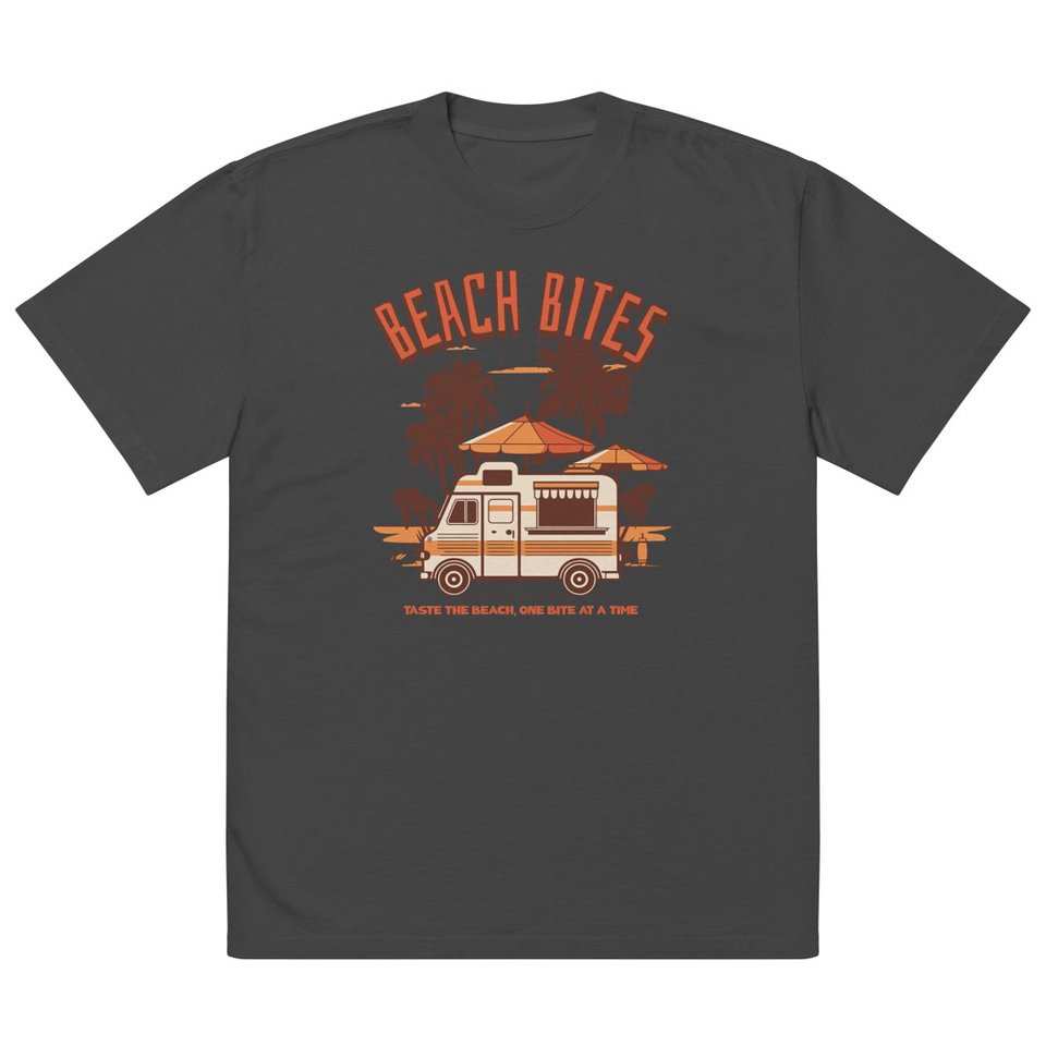 Beach Bites Oversized Faded T-Shirt