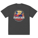 Beach Bum - Sunset Surfing Oversized Faded T-Shirt