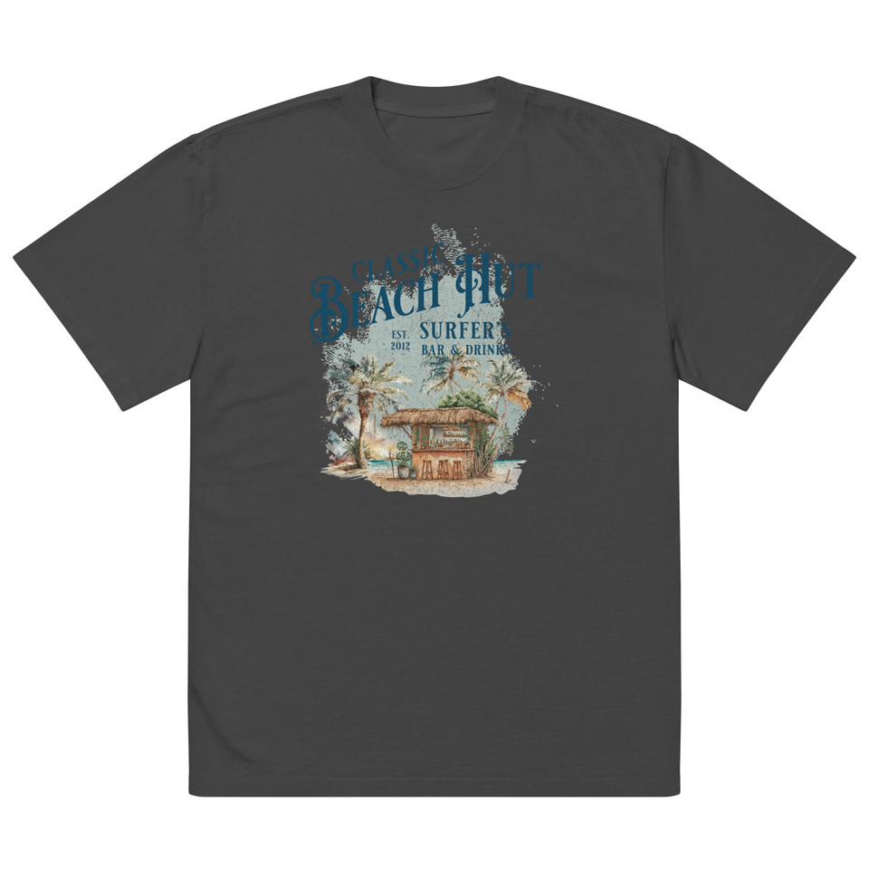 Beach Hut Oversized Faded T-Shirt