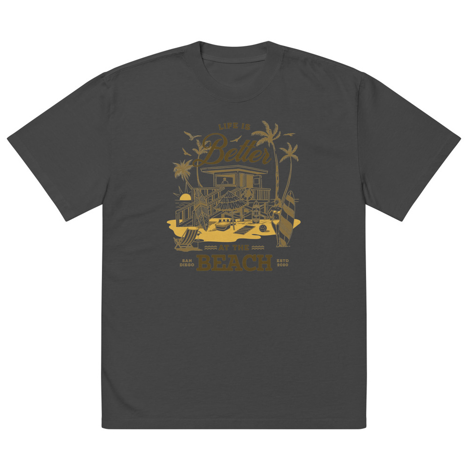 Beach Life - Outdoor Oversized Faded T-Shirt