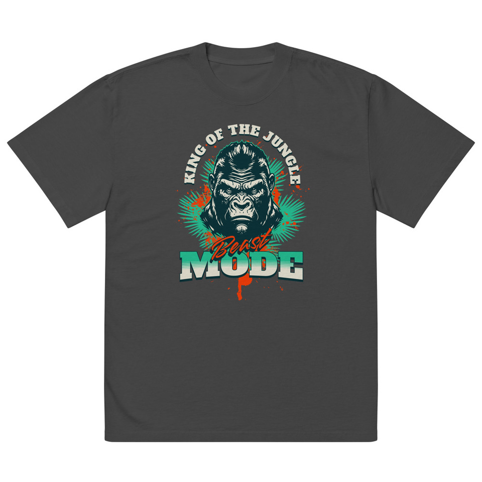 Beast Mode Oversized Faded T-Shirt