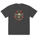 Belzebeast Pentagram - Halloween Skull with Snake Oversized Faded T-Shirt