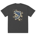 Best Fishing Dad - Typography Oversized Faded T-Shirt