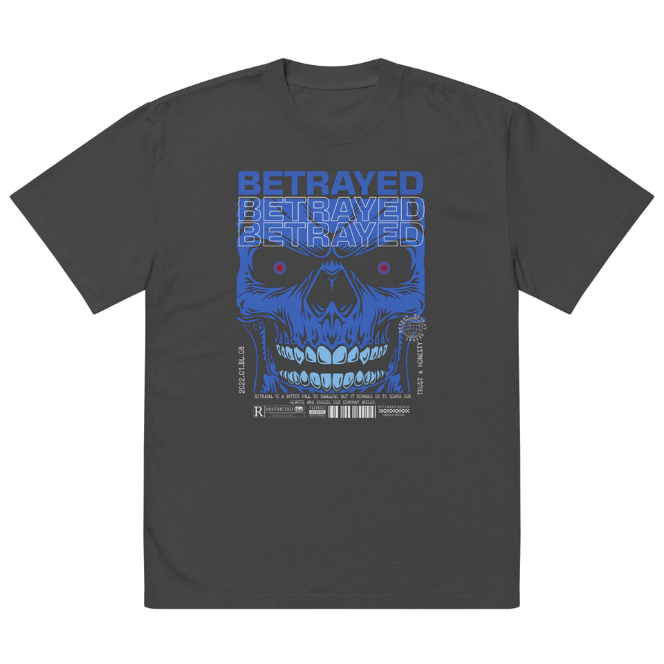 Betrayed Oversized Faded T-Shirt