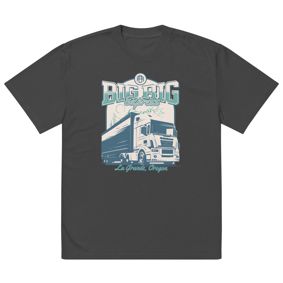 Big Rig Express Oversized Faded T-Shirt