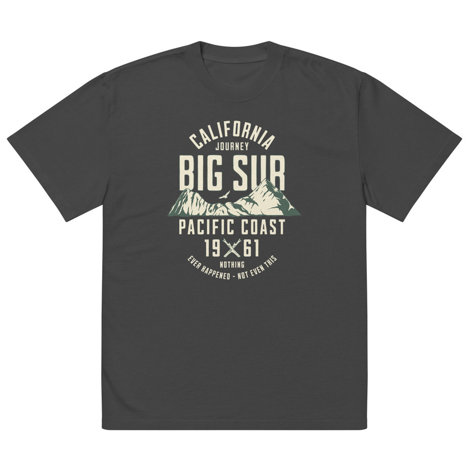 Big Sur - Outdoor Mountain Oversized Faded T-Shirt